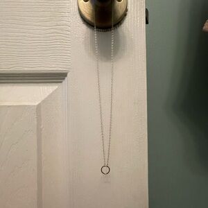 Sterling Silver Circle Pendant Necklace